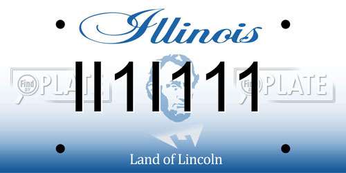 II1I111 Illinois License Plate