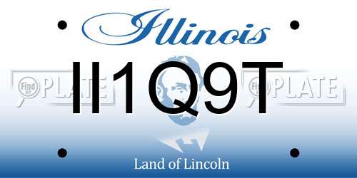 II1Q9T Illinois License Plate