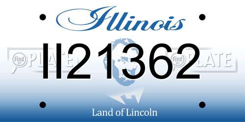 II21362 Illinois License Plate