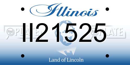 II21525 Illinois License Plate