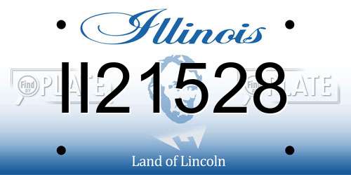 II21528 Illinois License Plate