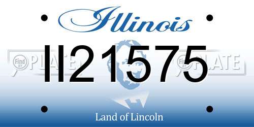 II21575 Illinois License Plate