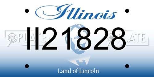 II21828 Illinois License Plate