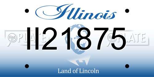 II21875 Illinois License Plate
