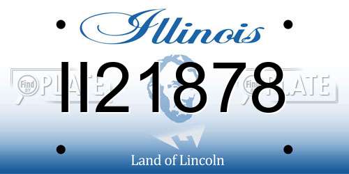 II21878 Illinois License Plate