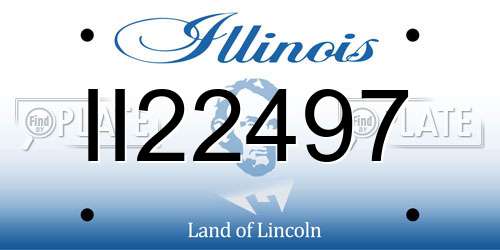 II22497 Illinois License Plate