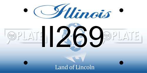 II269 Illinois License Plate