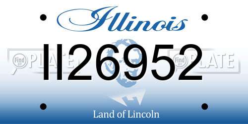 II26952 Illinois License Plate