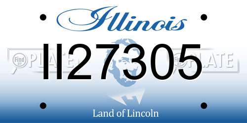 II27305 Illinois License Plate