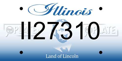 II27310 Illinois License Plate