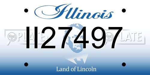 II27497 Illinois License Plate
