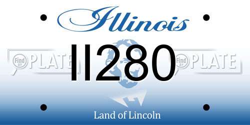 II280 Illinois License Plate