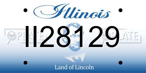 II28129 Illinois License Plate