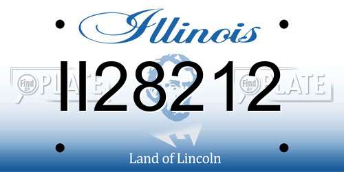 II28212 Illinois License Plate