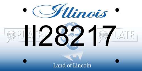 II28217 Illinois License Plate