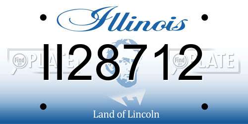 II28712 Illinois License Plate