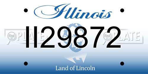 II29872 Illinois License Plate