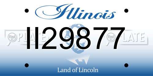 II29877 Illinois License Plate