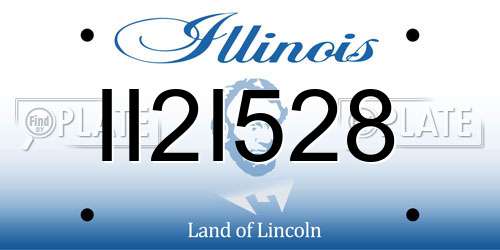 II2I528 Illinois License Plate