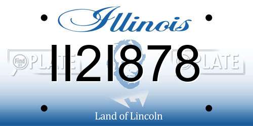 II2I878 Illinois License Plate