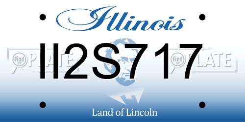II2S717 Illinois License Plate