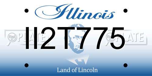 II2T775 Illinois License Plate