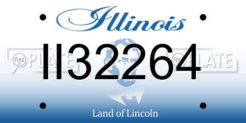 II32264 Illinois License Plate