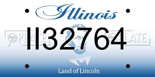 II32764 Illinois License Plate