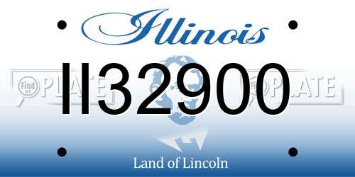 II32900 Illinois License Plate