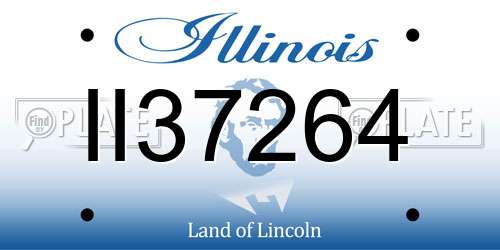 II37264 Illinois License Plate