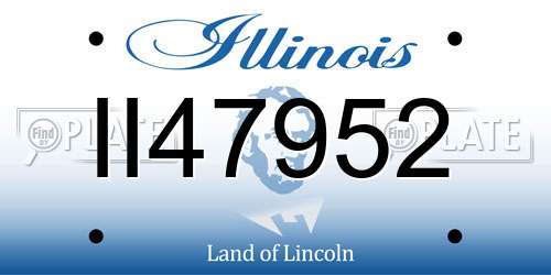 II47952 Illinois License Plate
