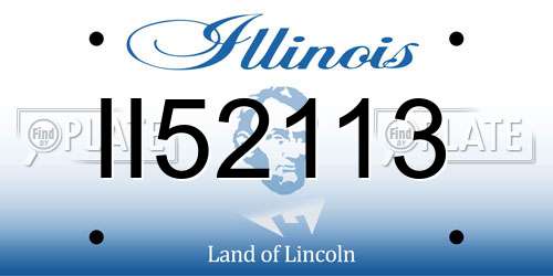 II52113 Illinois License Plate