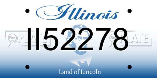 II52278 Illinois License Plate