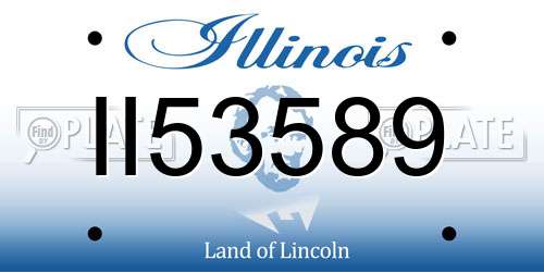 II53589 Illinois License Plate