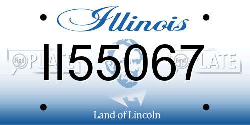 II55067 Illinois License Plate