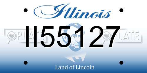 II55127 Illinois License Plate