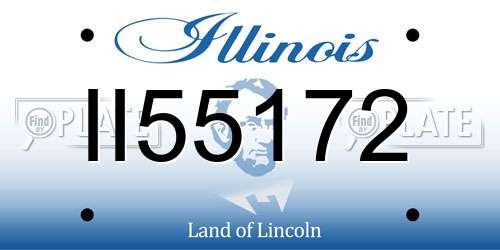 II55172 Illinois License Plate