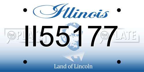II55177 Illinois License Plate