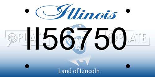 II56750 Illinois License Plate