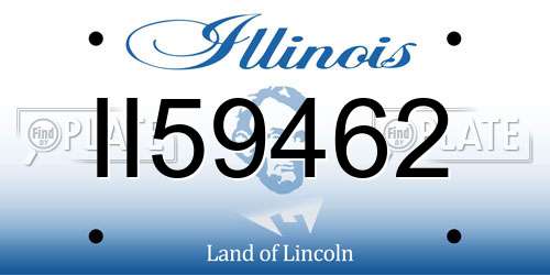 II59462 Illinois License Plate
