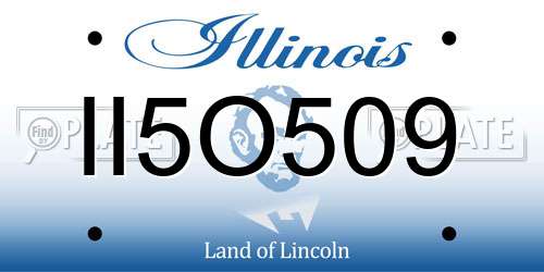 II5O509 Illinois License Plate