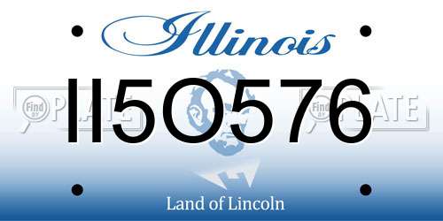 II5O576 Illinois License Plate