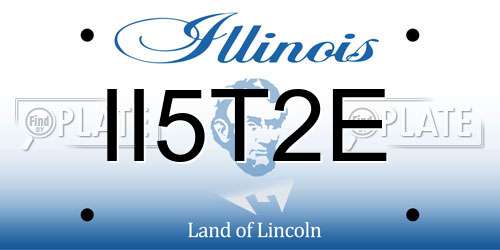 II5T2E Illinois License Plate