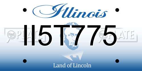 II5T775 Illinois License Plate