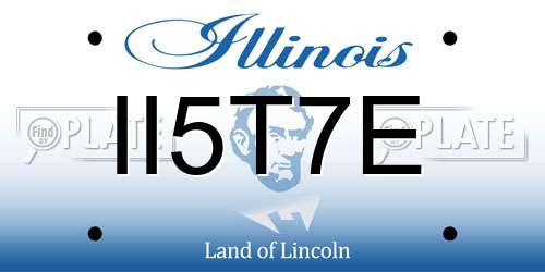 II5T7E Illinois License Plate