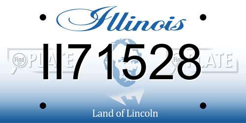 II71528 Illinois License Plate