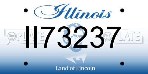 II73237 Illinois License Plate