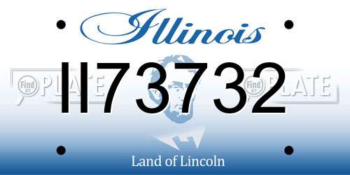 II73732 Illinois License Plate