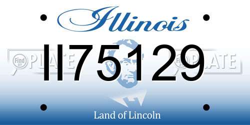 II75129 Illinois License Plate
