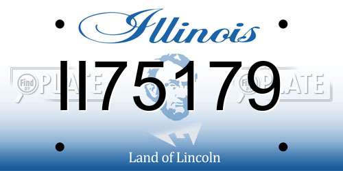 II75179 Illinois License Plate